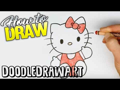 Drawing: How To Draw Hello Kitty - Step by Step - Easy drawing tutorial