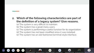 Software Maintenance and Evolution - Legacy Information Systems (LIS)