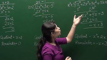 10M02 - Polynomials  - Division Algorithm for Polynomials - Class 10 Mathematics