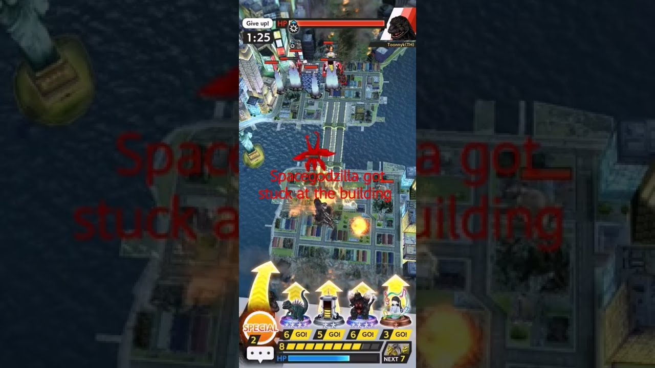 Godzilla Battle Line Spacegodzilla Gets Stuck