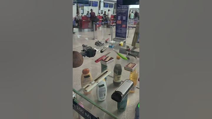 Items that are not allowed to enter the airport