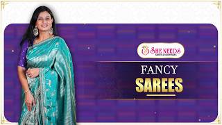 Fancy Sarees Collection Stylish Party Wear Sarees She Needs Saree World