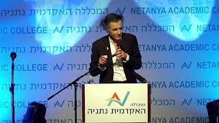 Bernard-Henri Lévy - Conférence "Solitude d'Israël" au Collège Académique de Netanya (8 mai 2024)