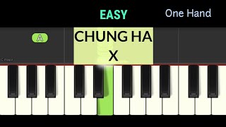 CHUNG HA | X - piano tutorial one hand screenshot 5