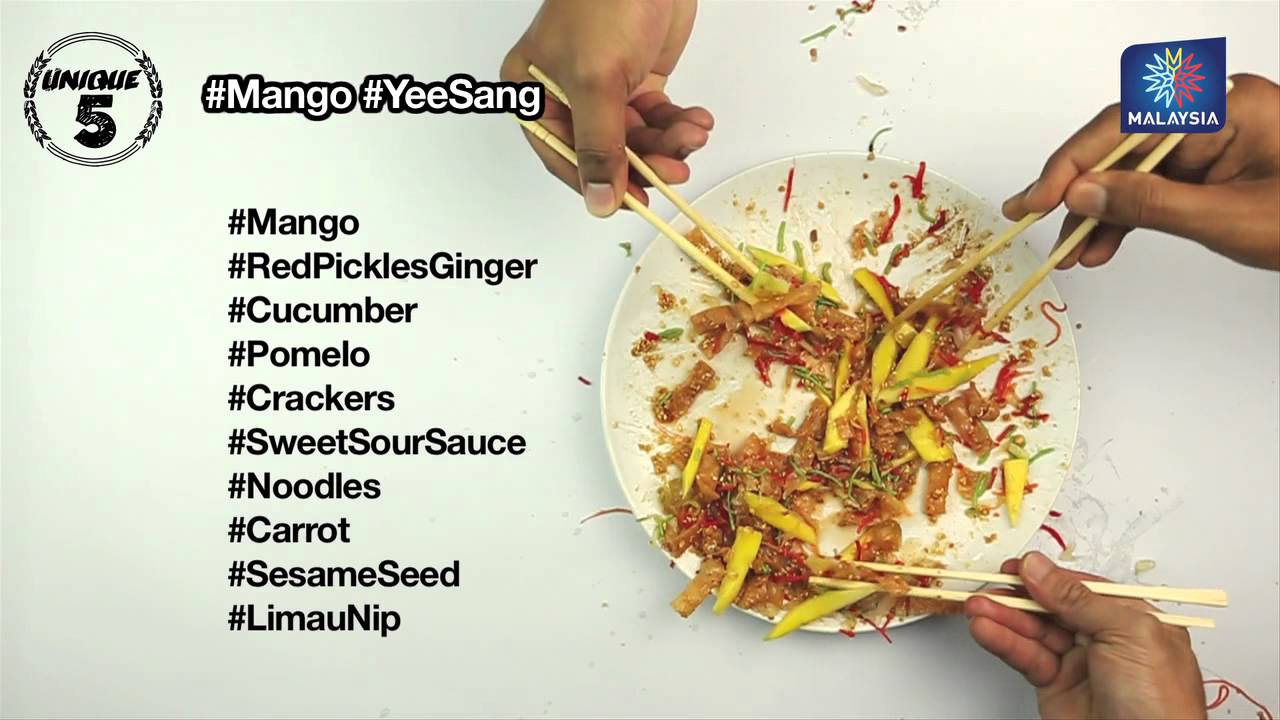 Yee Sang: It is believed the higher you toss, the more luck and