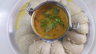 Different taste Two Millet Idly and Vada (Vadam) Curry