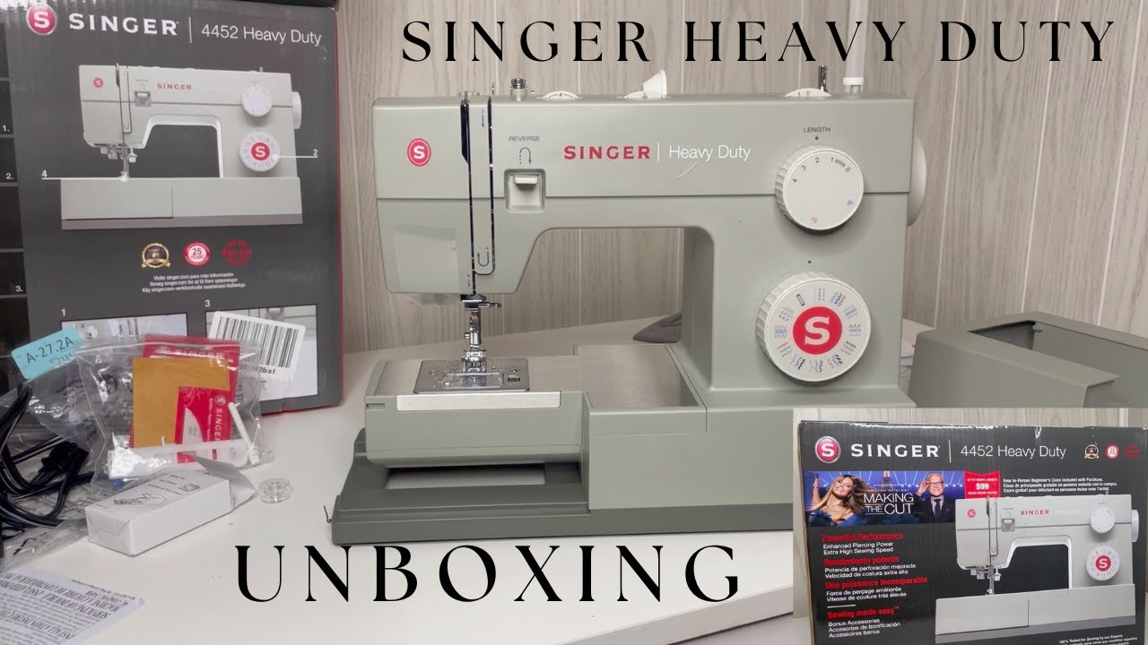 unboxing my new sewing machine 🥲💖 Singer Heavy Duty 4452 that was si