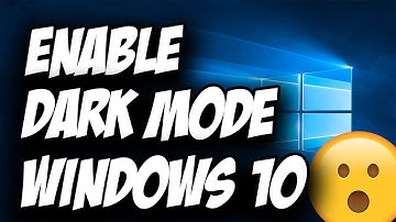 How To Enable Dark Mode In Windows 10 Official ✅