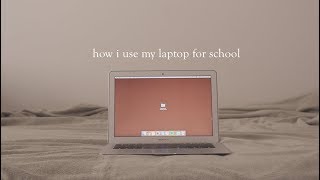 how i use my laptop for school! (macbook)