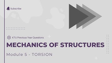 Mechanics of Solids KTU Previous Year Solution - Module 5 - TORSION Dec 2017