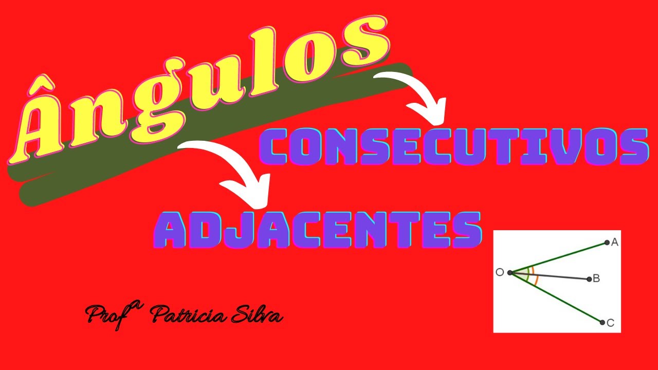 O que são ângulos consecutivos e ângulos adjacentes - YouTube