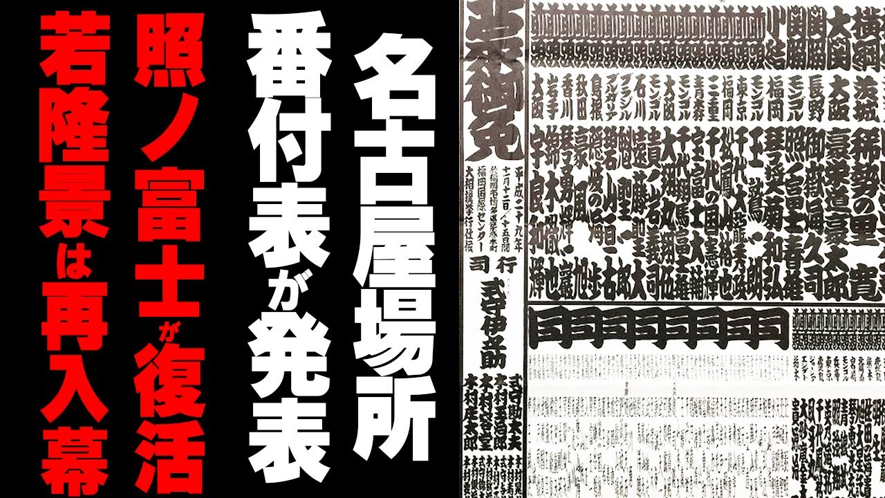 令和7年相撲番付表大入り袋『照ノ富士引退の最後の番付