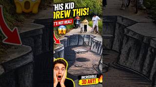 “This Kid Created a 3D Hole on the Road 😱 (You Won’t Believe It’s Just Drawing!)” #shorts
