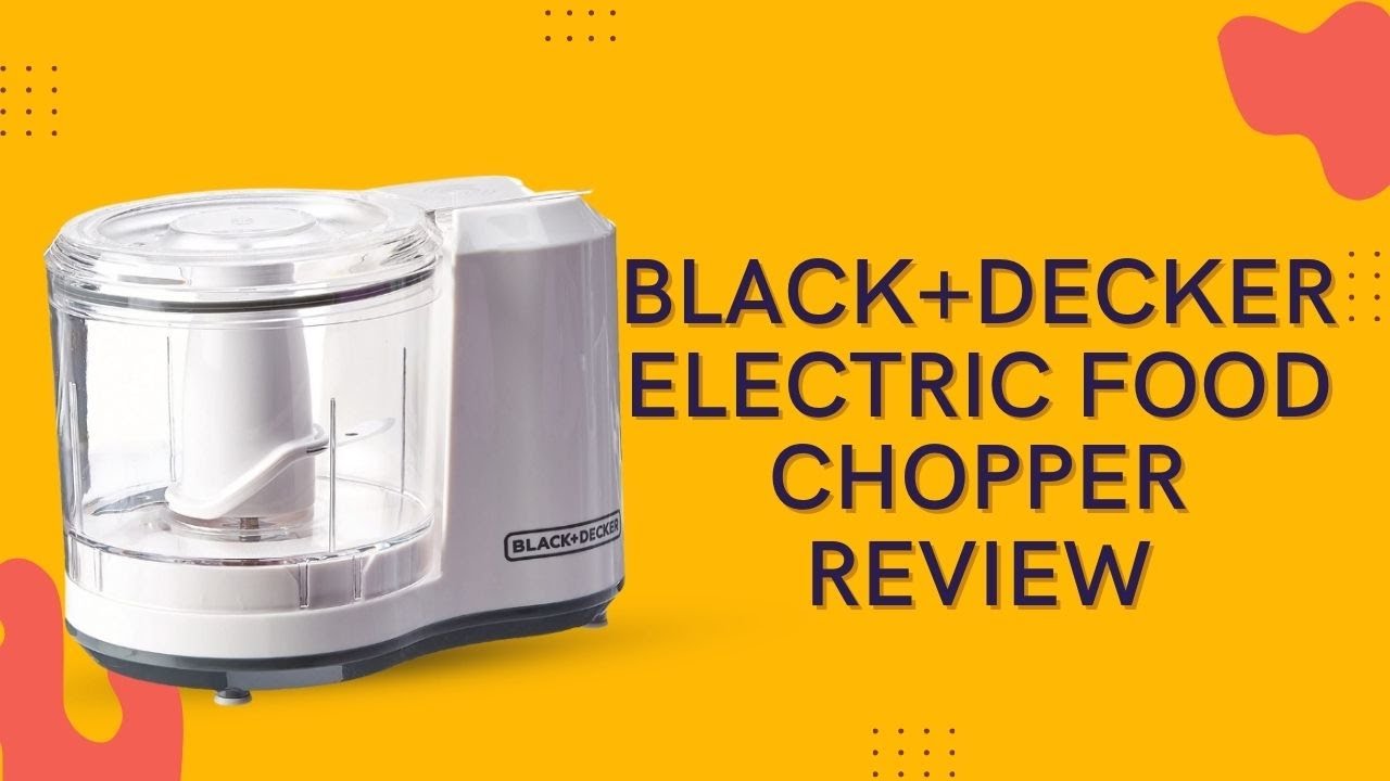 Black+Decker HC150B 1.5-Cup One-Touch Electric Food Chopper, Capacity &  Rice Cooker, 6-cup, White