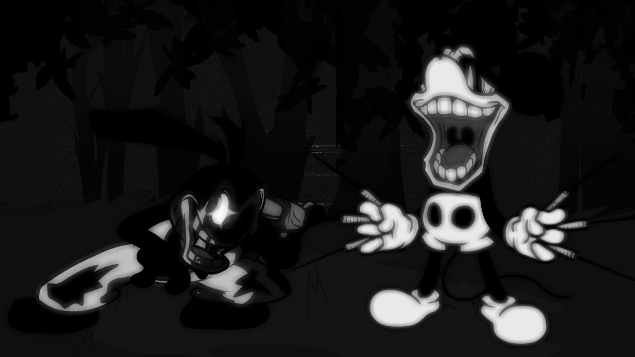 FNF】Triple Trouble but Oswald and Mickey Mouse sings it - YouTube