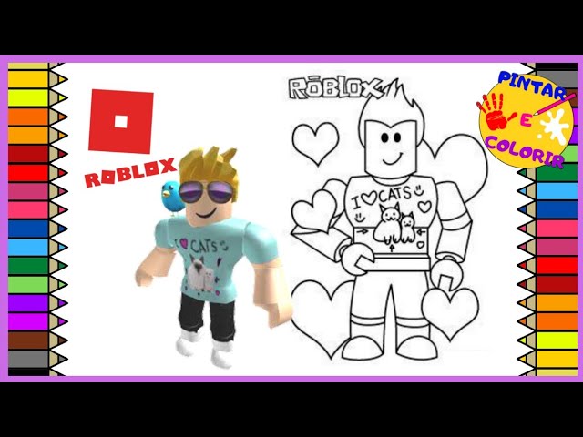 Desenholandia Colorindo Jogador de Futebol do Roblox Games Jogo Diversão