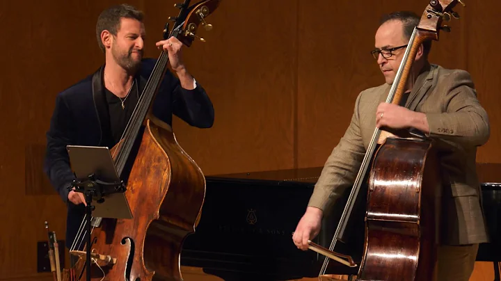 Max Dimoff & Ranaan Meyer, double basses, perform ...