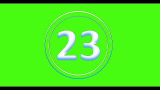 CountDown 23s - (Greenscreen, Sound Effect, No Copy Right)