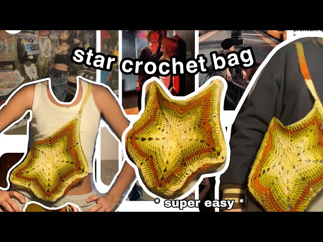 ⭐️ Star shape bag crochet ☆🦎 