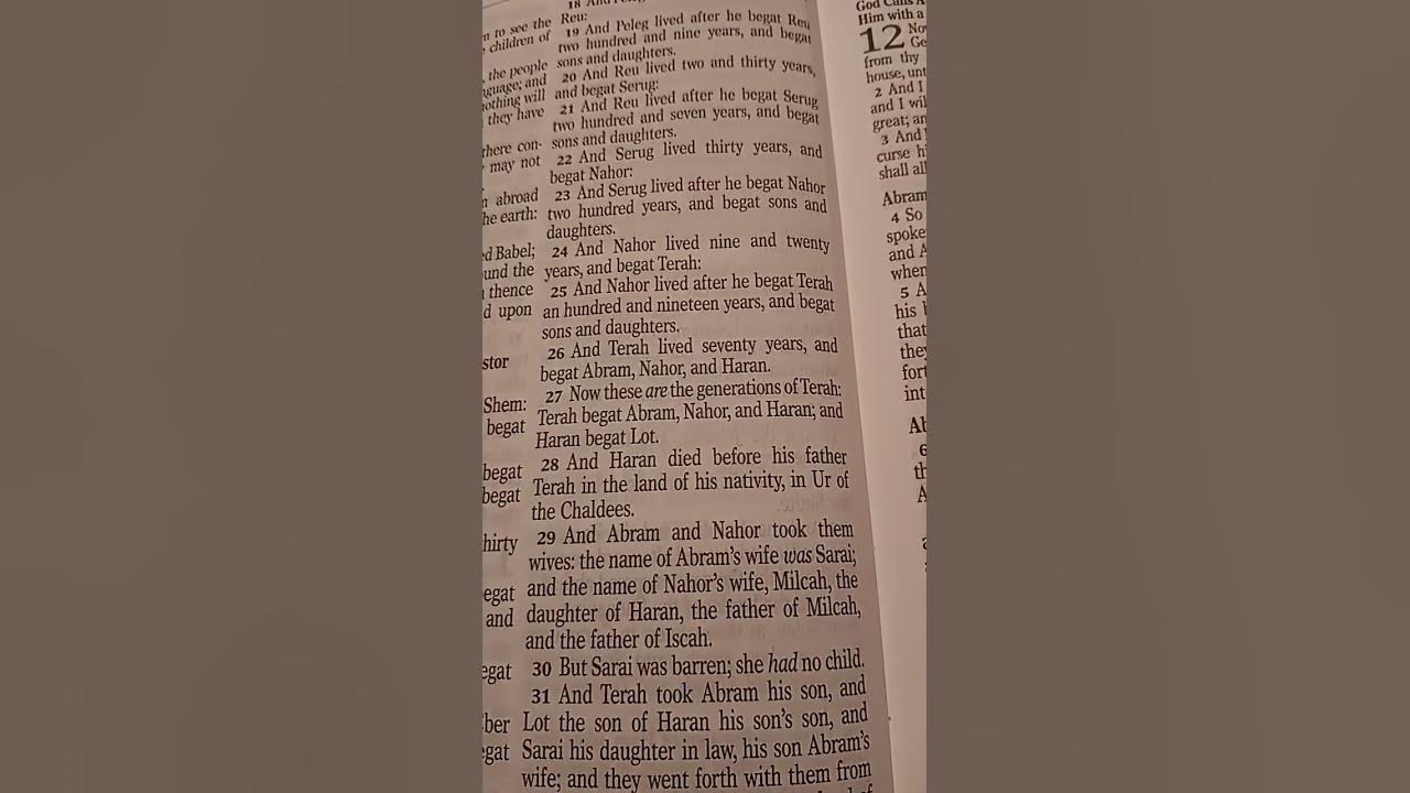 Genesis 11:22-27 KJV