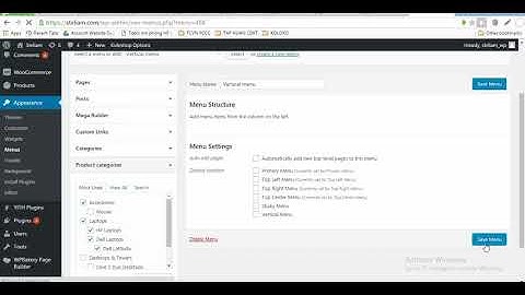 How to create Vertical menu for the KuteShop theme