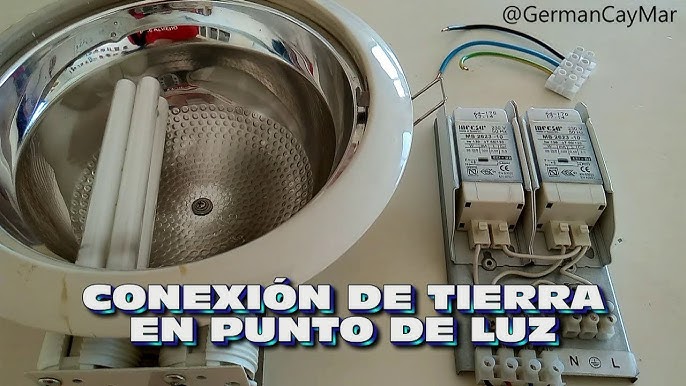 Conexión de una lampara sin cable a tierra 