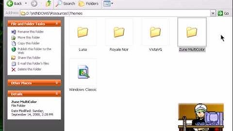 Choose A Different Color For Windows XP Zune Theme
