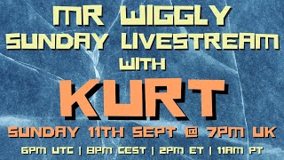 SUNDAY LIVESTREAM WITH KURT!
Born in Cork, now hailing from Toronto, KURT is one of Irelands finest musical exports. As part of the KDK crew, his shows every week on Global Radio Cork (nothing pre-recorded, all music performed live) are so good that Inky is convinced hes an bona fide alien. This week well check out the kit, the tricks, the techniques and the drive behind this enthusiastic whirlwind of techno-tinged talent.
Plus Loullamaes Best Quiz on the Internet, money raised for Great Ormond Street and the amazing supporters and friends live in the YouTube chat. Wed love to have you join us online and blow away those end of the weekend blues!
Click the link for a reminder in your own timezone or email showtime@mrwiggly.co.uk and well ping you when we start the stream
This Sunday - 7pm UK time. Search Mr Wiggly on YouTube. SUNDAY LIVESTREAM WITH KURT!