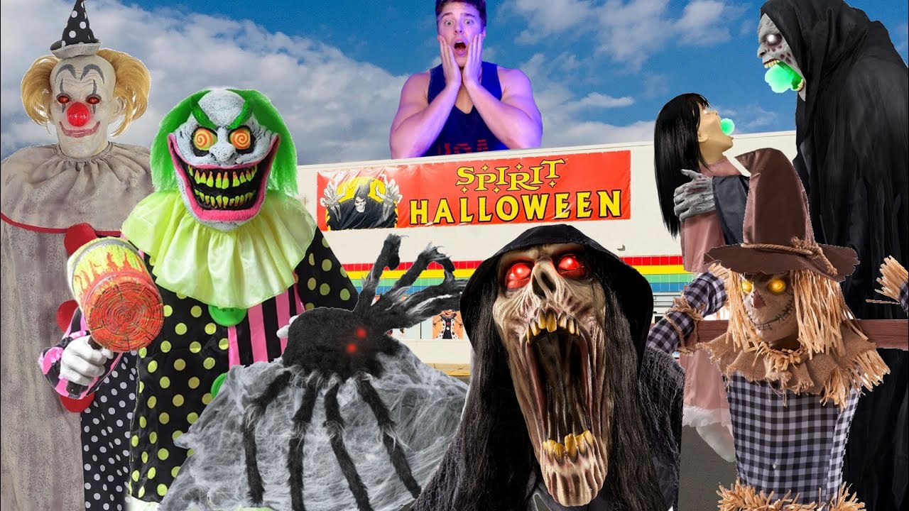 SPIRIT HALLOWEEN IN FORMER TOYSRUS SPOOKED BY THE FACTORY FLOOR