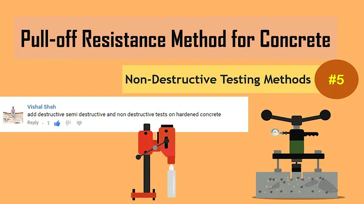 Pull-off Resistance Method for Concrete | James Bond Test | Non-Destructive Testing Methods (NDT) #5