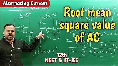 4. Root mean square value of alternating | 12th | physics handwritten notes #cbse