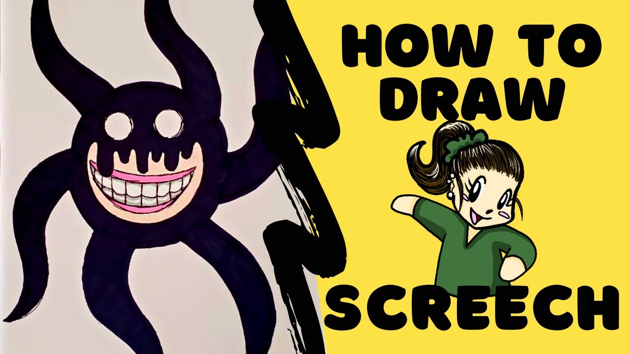 HOW TO DRAW - Screech (Roblox Doors) 