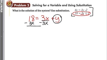 Algebra 1 - Lesson 6.2 Solving by Substitution