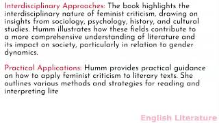 Career Overview Summary and analysis of Practising Feminist Criticism  An Introduction by Maggie Humm