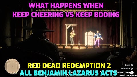 Red Dead Redemption 2 All Benjamin Lazarus Acts In Saint Denis (All Acts/All Endings)