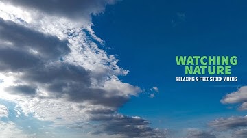 Cumulus cloud line | Nature Watching | Sky | 4K Free stock video footage