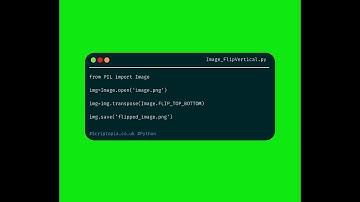 Python PIL - Flip image vertically