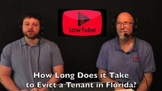 How long does it take to evict a tenant in Florida