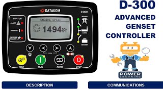 datakom D300 generator controller pdf drawing | diesel generator control panel wiring diagram screenshot 3