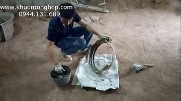 Hướng dẫn làm chân chậu tròn bằng khuôn Composite