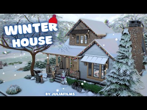 Зимний дом│Строительство│Winter House│SpeedBuild│NO CC [The Sims 4]