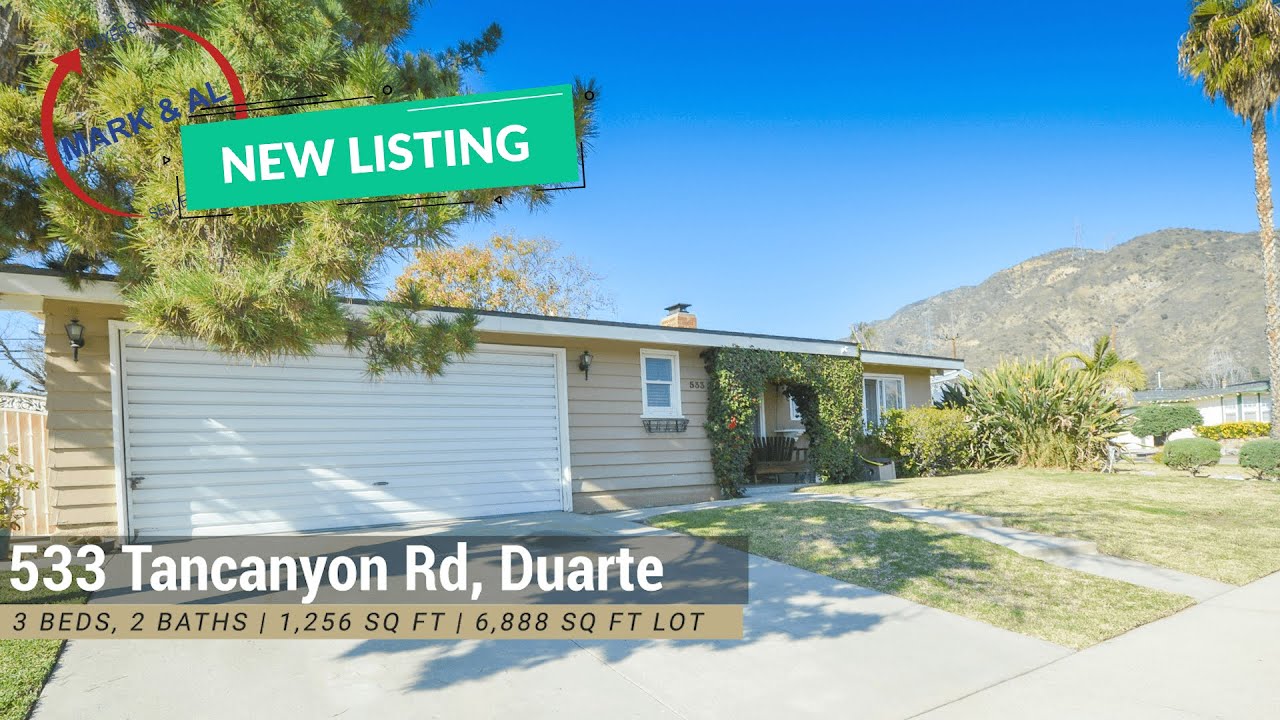 Great Starter Home for Sale in Duarte 533 Tancanyon Rd, Duarte CA