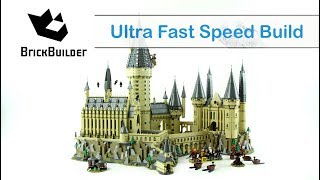 Ultra Fast Speed Build Hogwarts Castle - Second Biggest set Ever 6020 - Harry Potter 71043