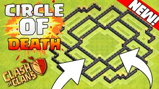 Clash Of Clans-"NEW"CIRCLE OF DEATH!?CRAZY DEFENDING BASE!!!" "MUST SEE! Town Hall 8 2015 screenshot 1