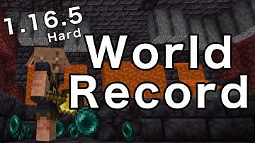 【WR】Minecraft 1.16.5 HARD Speedrun in 37:49 (not clickbait!)