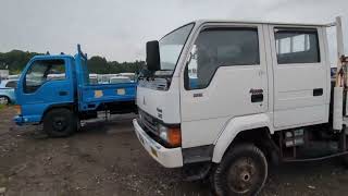 1993 Mitsubishi Canter Fuso W-Cab 4WD  diesel 4.2L  #4D33 #overlander #FG337B