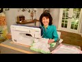 Joanne Banko sews a mitered satin binding on a baby blanket. As seen on It's Sew Easy Show 1809-1