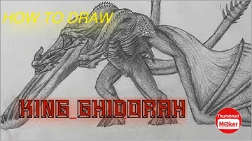 How to draw King Ghidorah from Godzilla: King of the Monsters