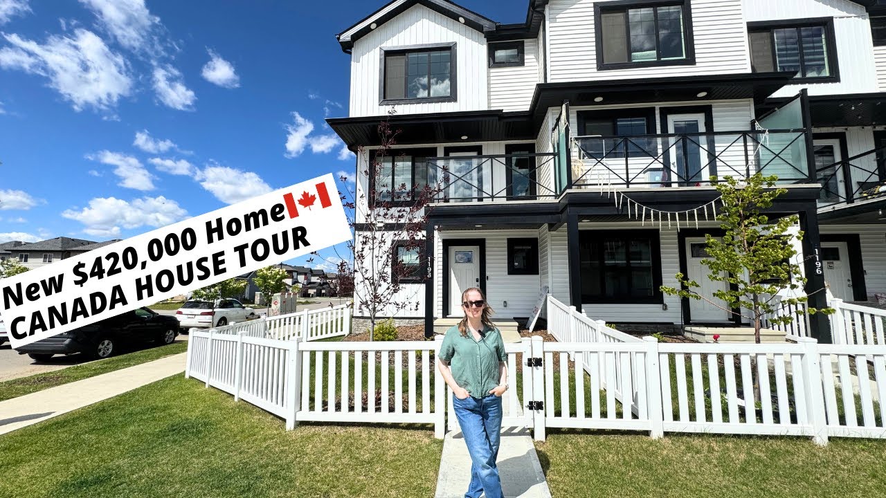 $420,000 Modern Home in South Edmonton, Alberta, Canada| Canada House Tours| *No Condo Fees*