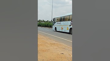 KSRTC Airavat Club Class heading towards Chikmagalur on NH-75 #volvobuses #ksrtcbus